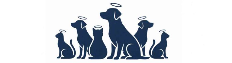 perros y gatos azul